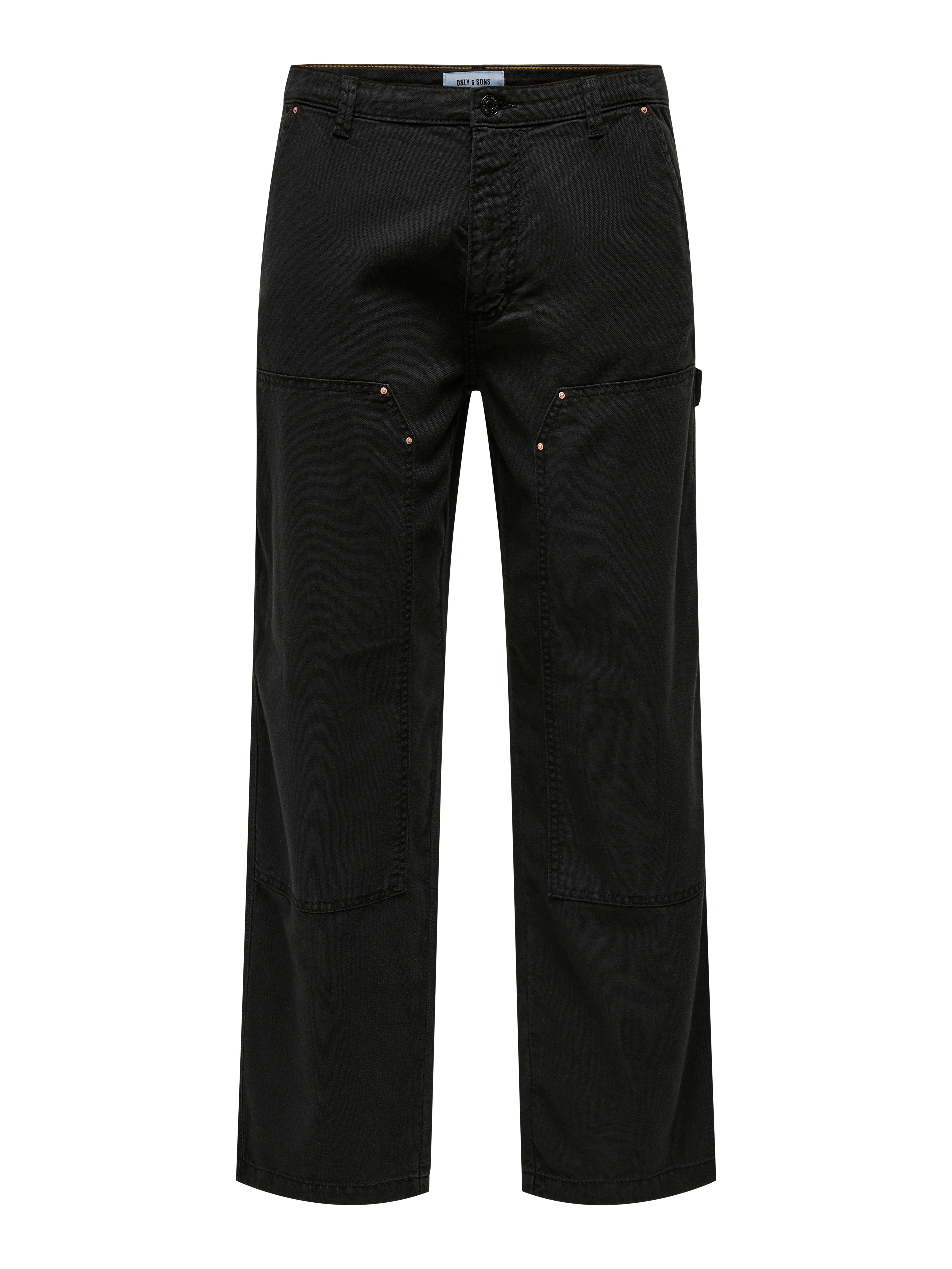 ONSFADE Locker geschnitten Hose mit weitem Beinschnitt Black