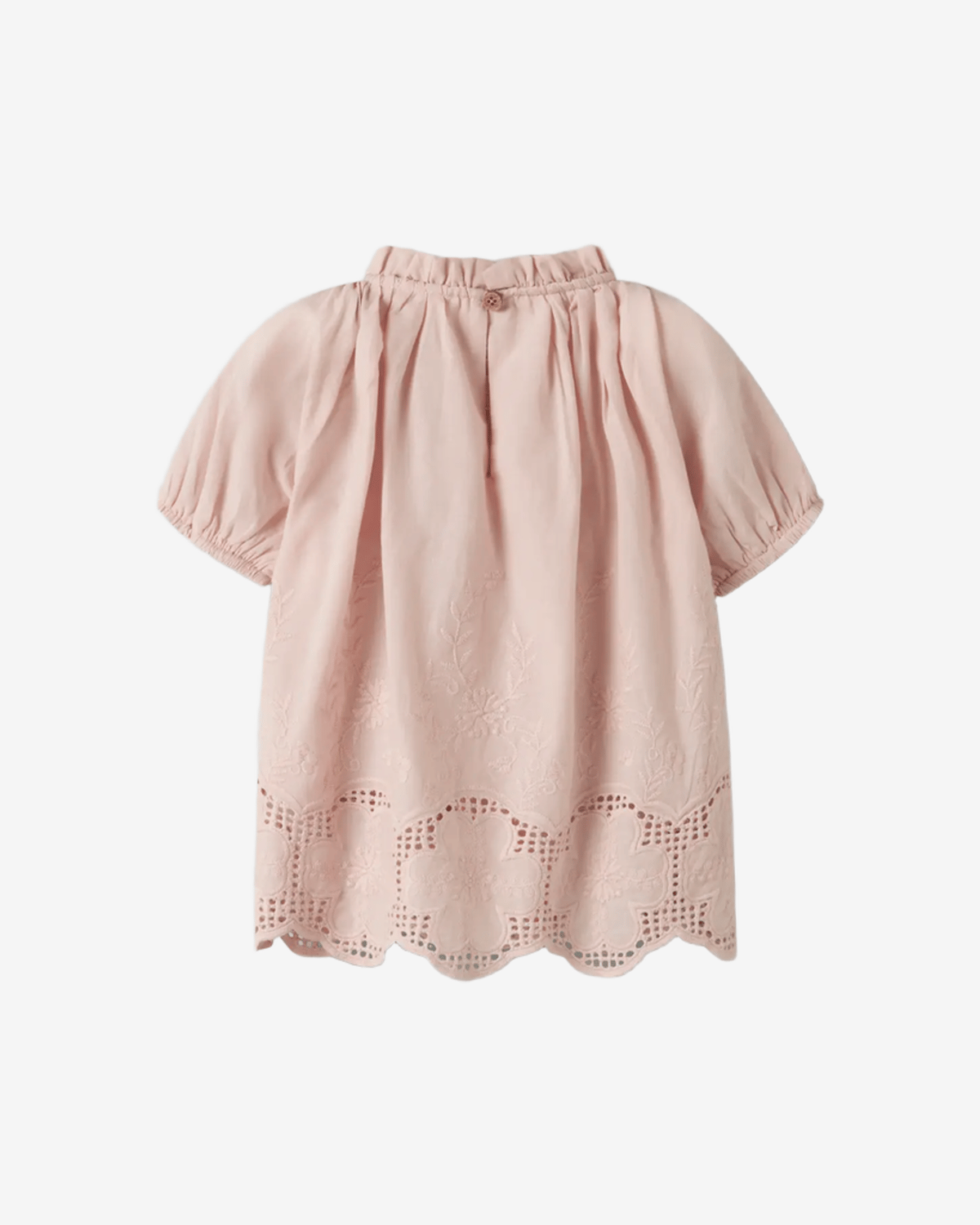 Bluse Barn m/ Broderi – Øko Bomull | NMFDAYNA SS LOOSE SHIRT LIL