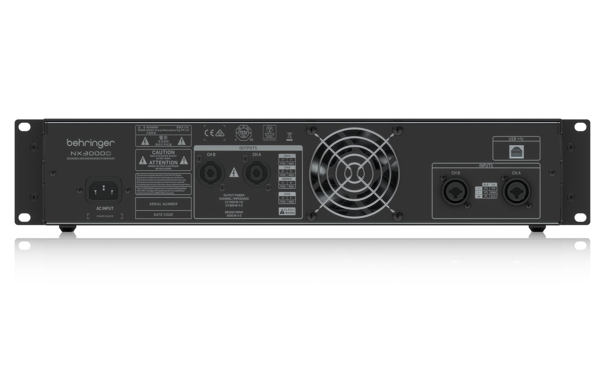 Endstufe NX3000D<br>Ultraleichte 3000 Watt Class-D Endstufe
