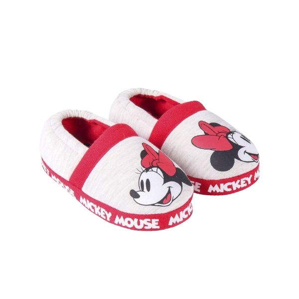 Disney Chinelos de Quarto Cinzentos Com Faixa Vermelha (34-35) Minnie