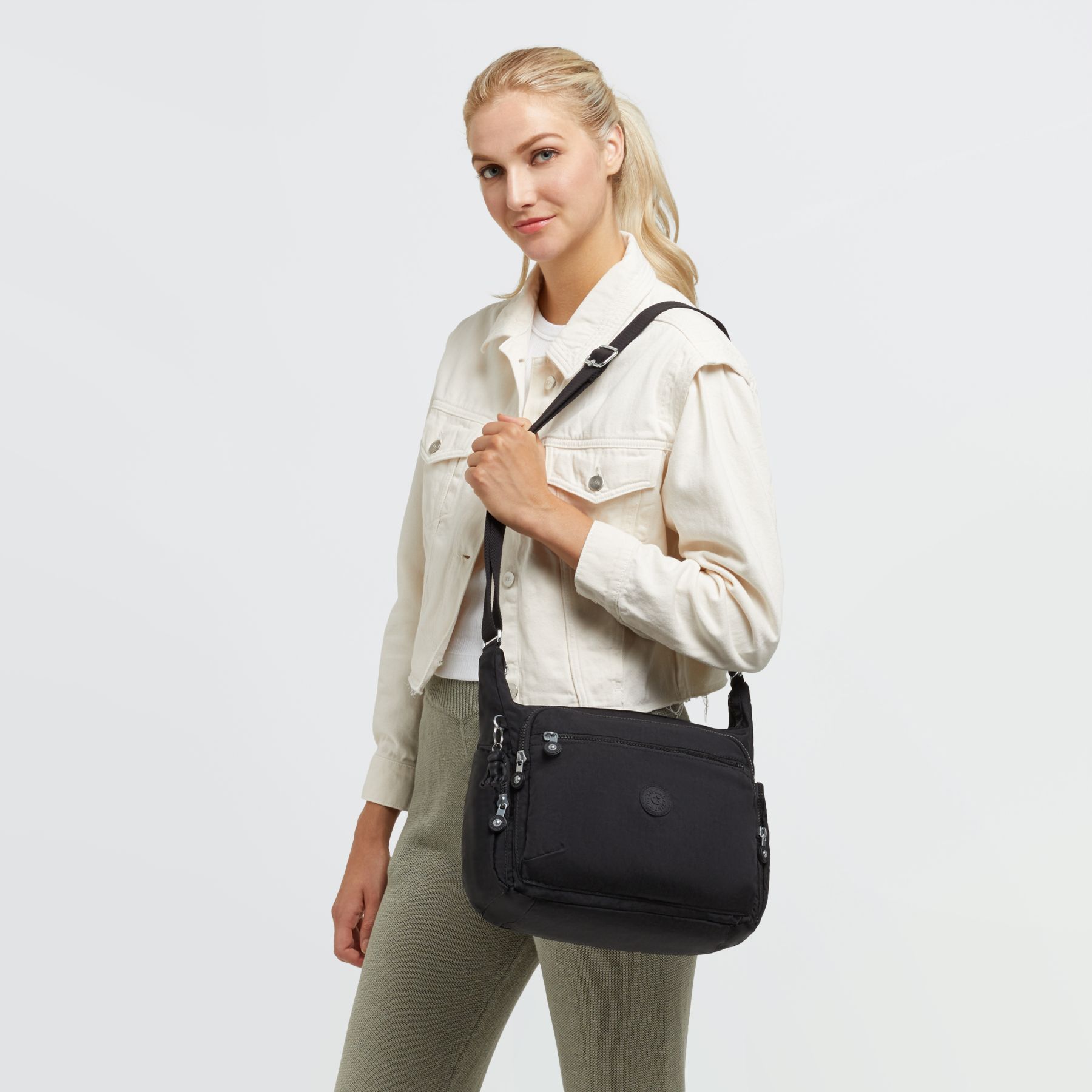 GABBIE  Sac à bandoulière Medium Avec Bretelle Ajustable - Black Noir
