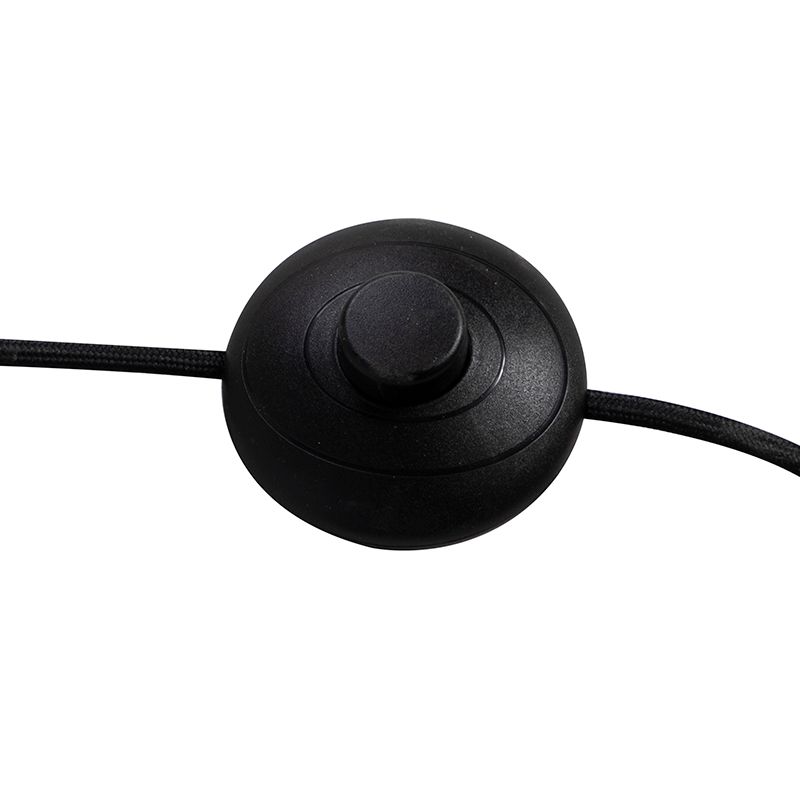 Design vloerlamp zwart 5-lichts - Sixties Marmo