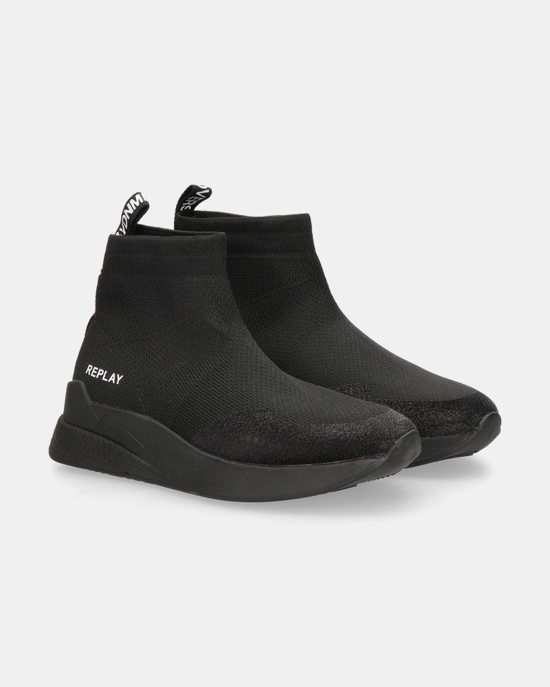 Replay Maze Jr 3 Hoge sneakers  - zwart