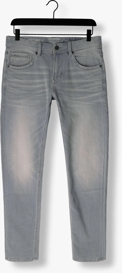 PME LEGEND lichtgrijze pme legend slim fit jeans tailwheel fresh light grey