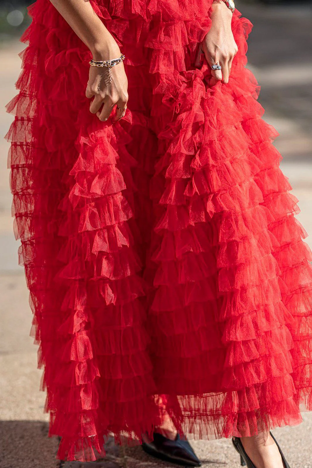 EMM Copenhagen Tulle Skirt red