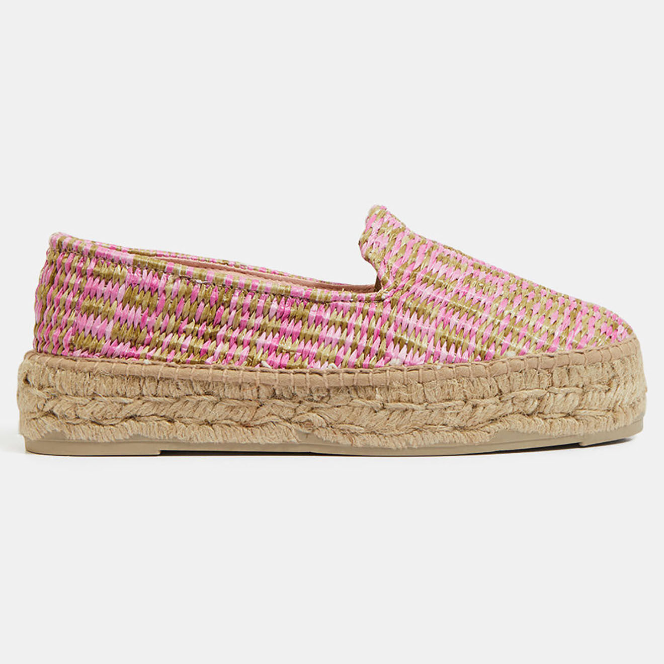 Manebi Espadrilles Double Sole rose/multicolore