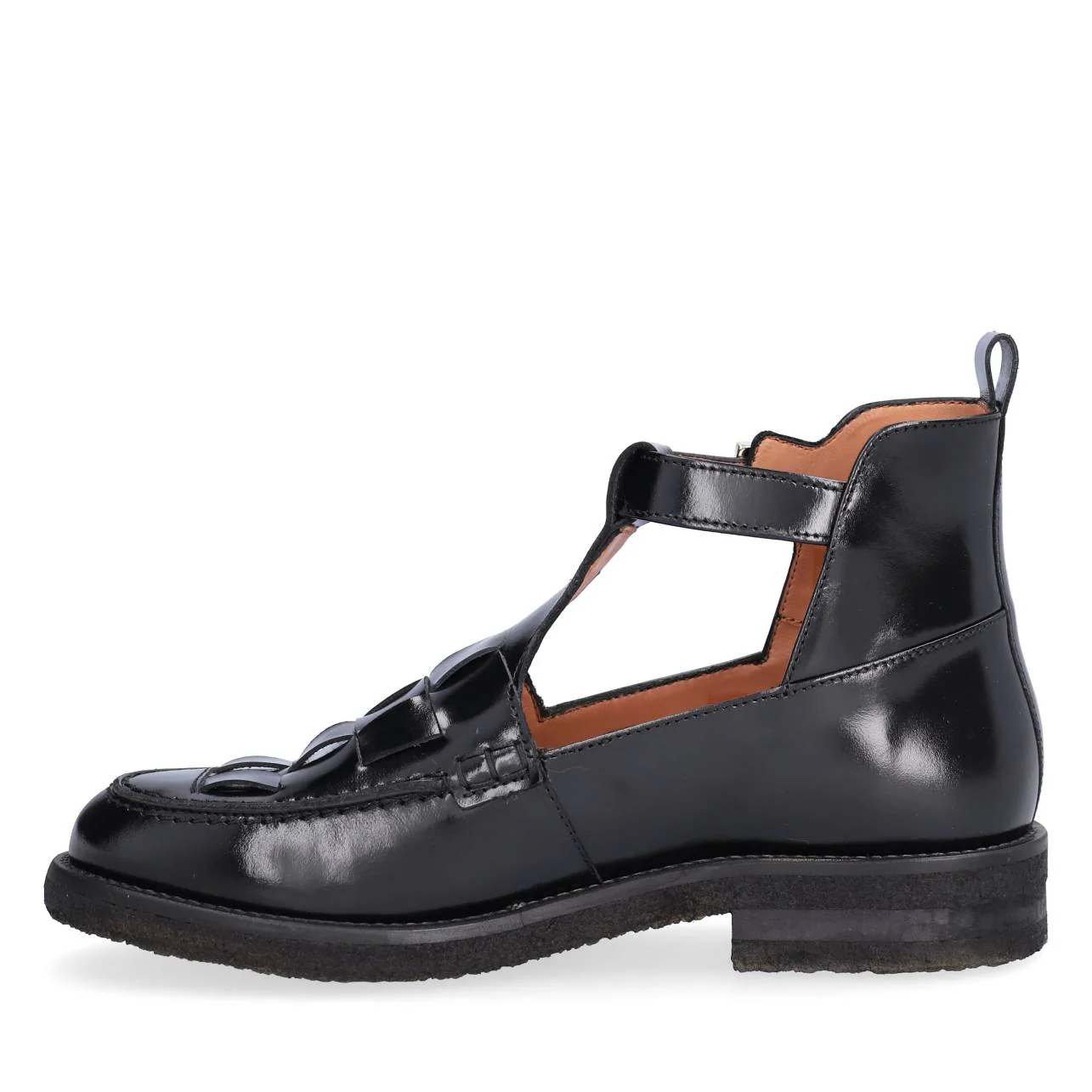 Billi Bi  A7023 loafer med rem - Black Egeo Calf 80