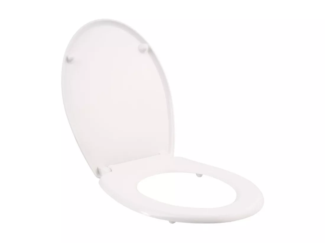 Abattant WC toilette salle blanche 45.5 x 38 x 5 cm 3208025