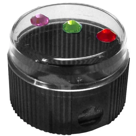Standardgraph Cristallino Dosenspitzer mit 3 Kristallen, schwarz