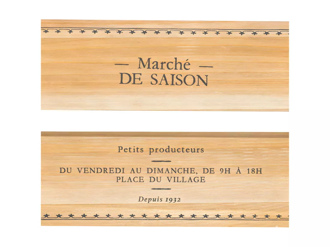 Lot de 2 Cagettes en Bois 