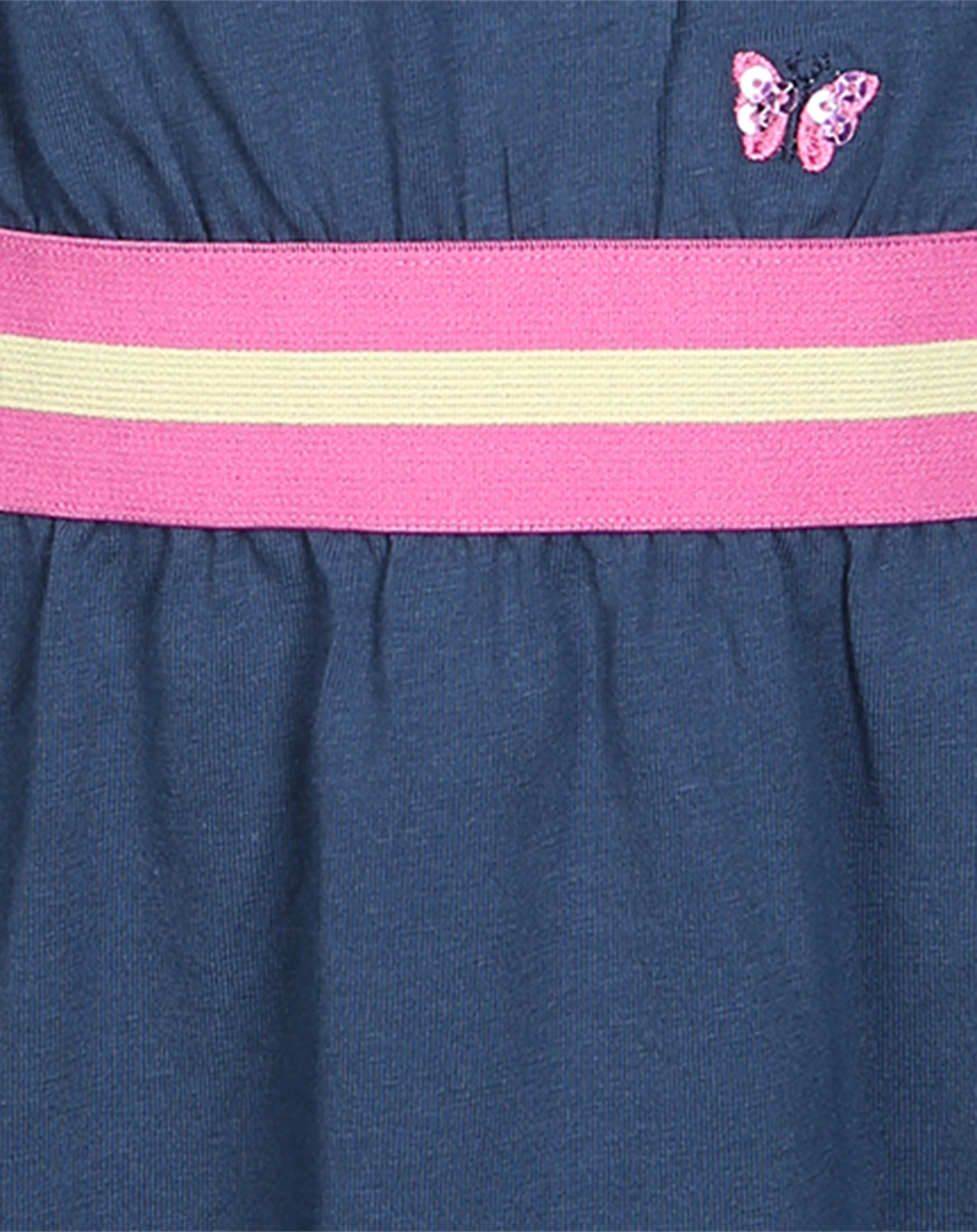 Langarmkleid SCHMETTERLINGSBLUME in dunkelblau