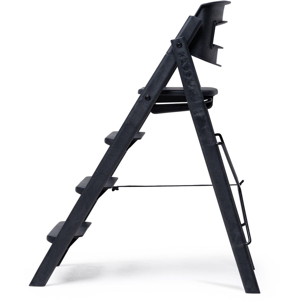 Køb KAOS Charcoal Black Klapp Højstol Recycled Med KLAPP® Sikkerhedsbøjle Og Bakke Bundle