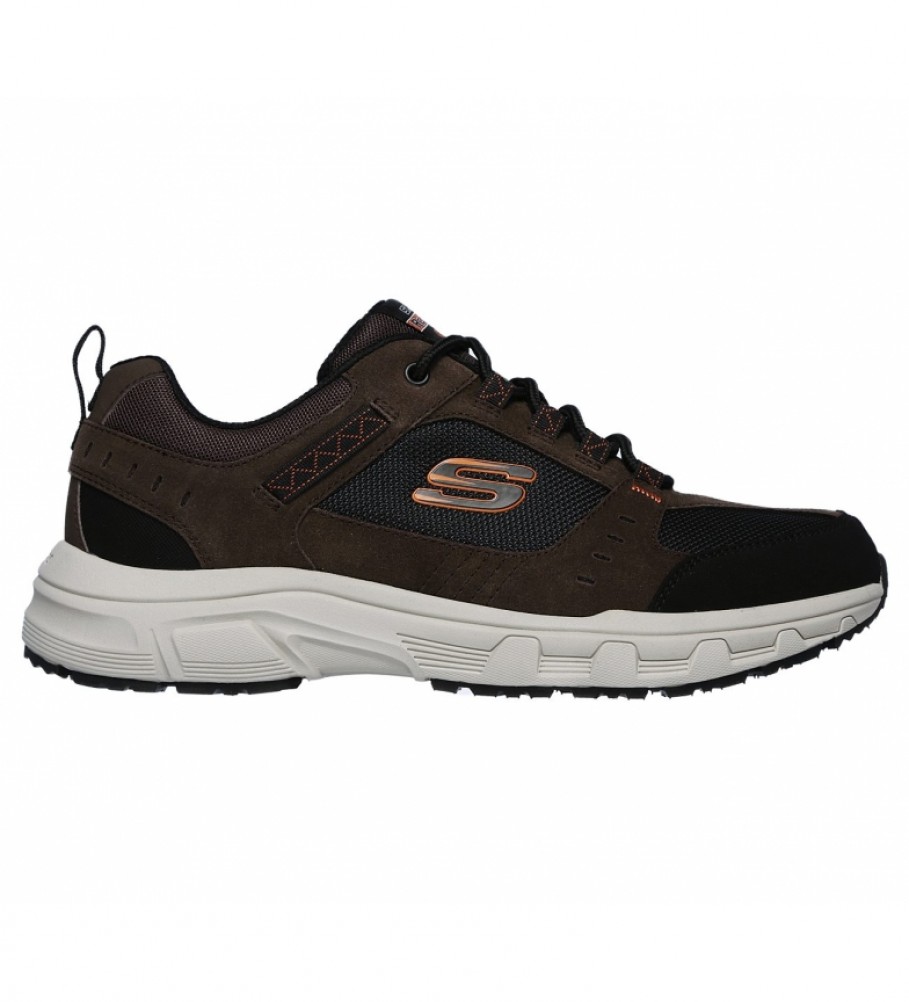 Tênis Skechers Oak Canyon em camurça marrom