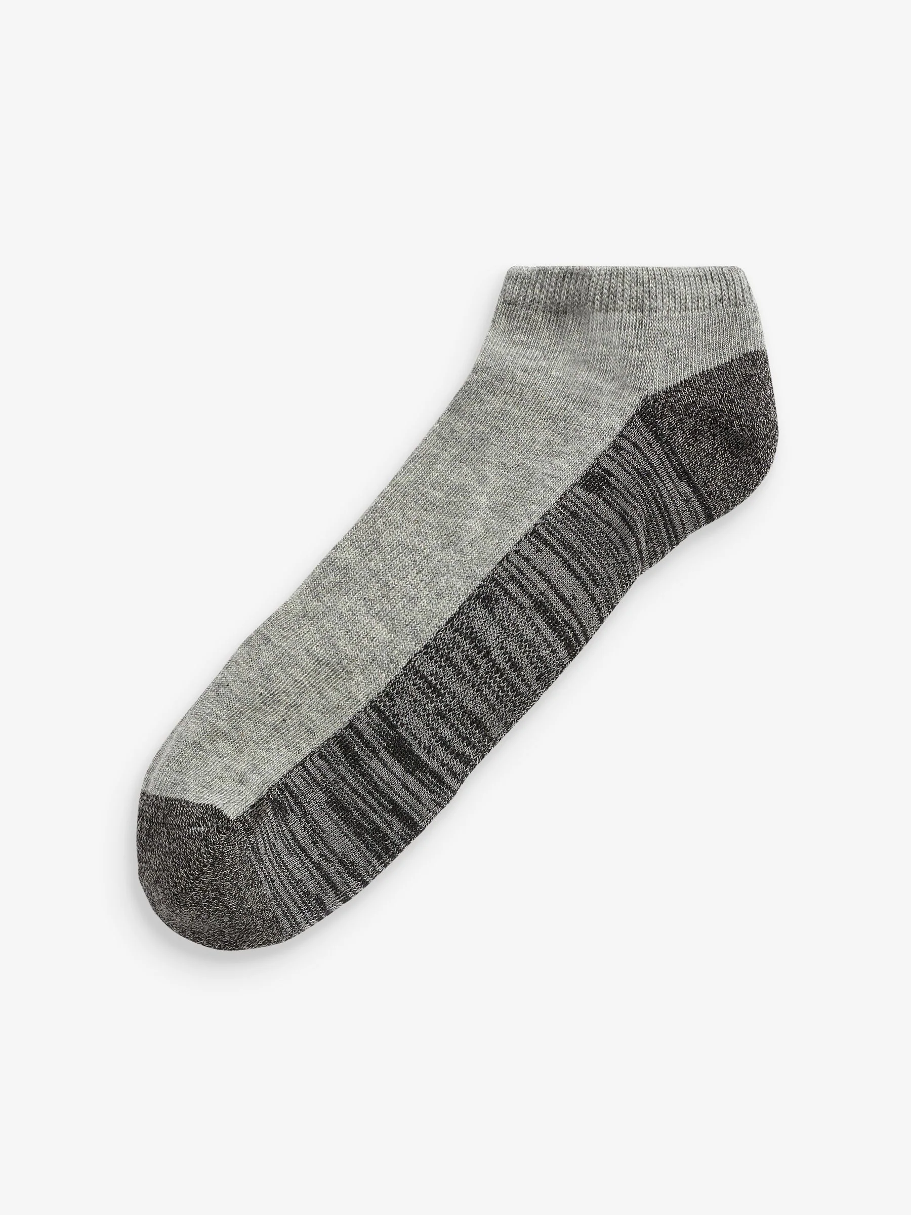 Blauw/grijs - Verpakking van 5 - Verzachte sneakersokken