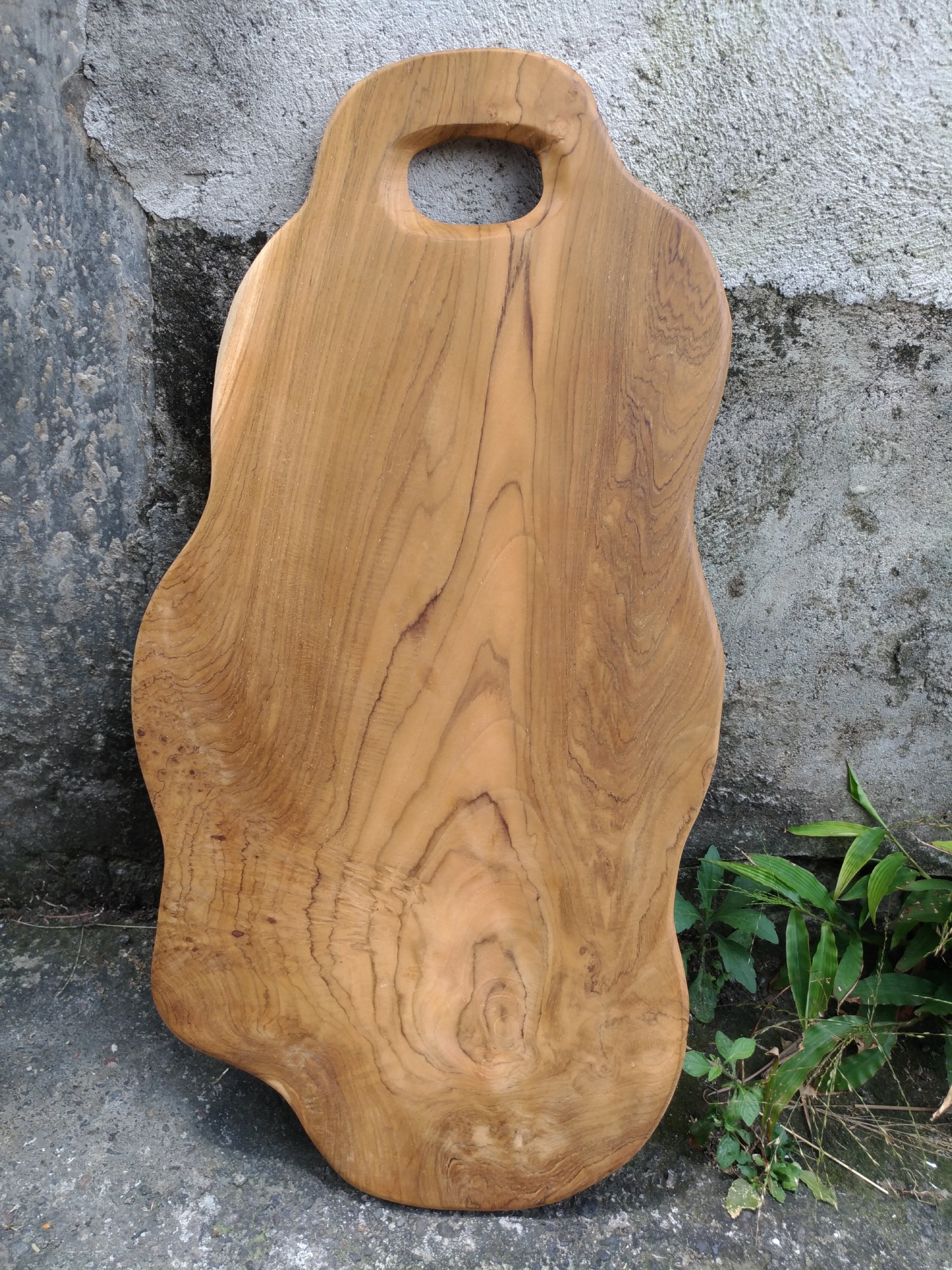 Schneidebrett Teak, natur, L 60 cm, B 25 cm, H 1,5 cm zu 22,80