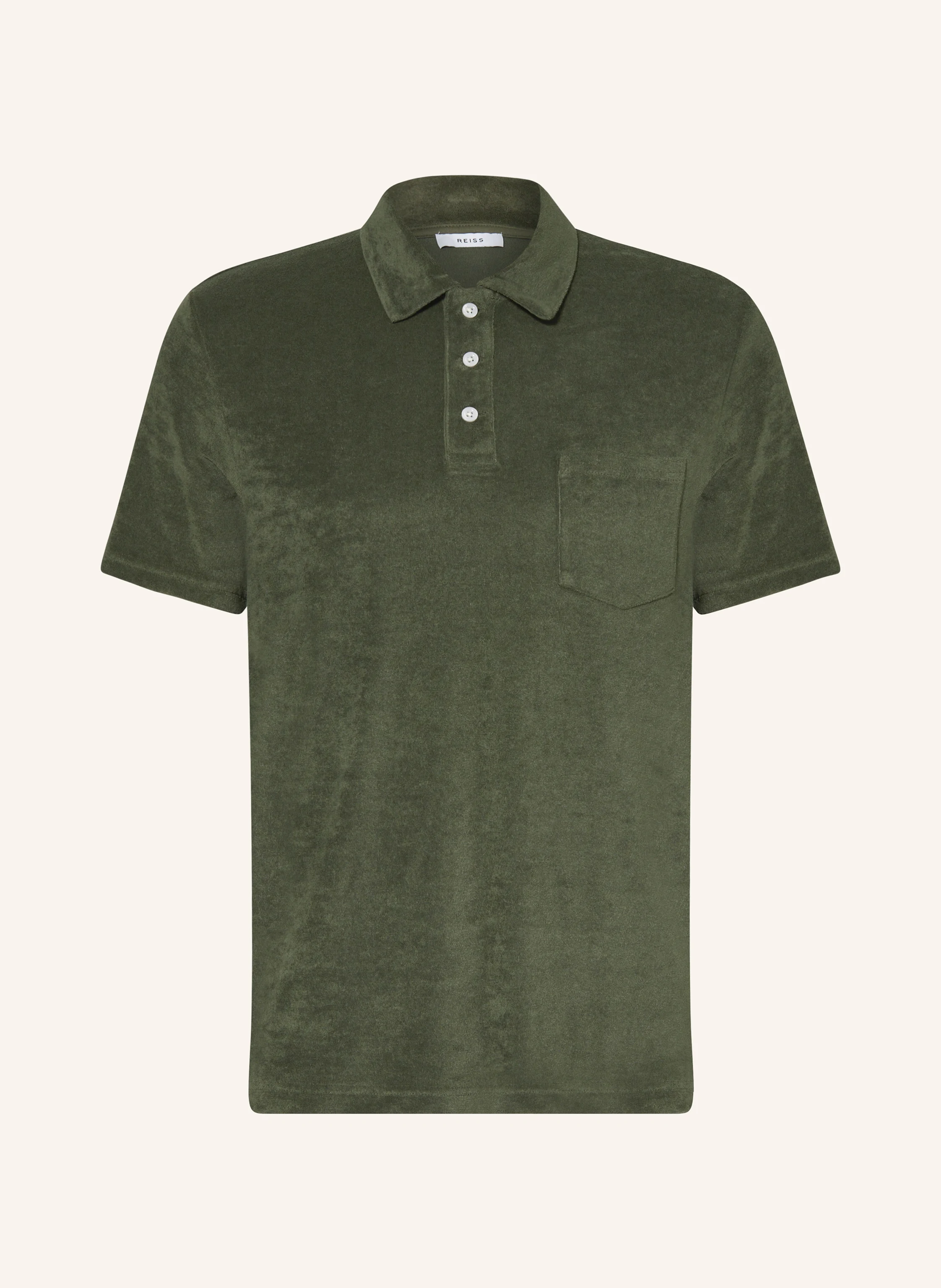 REISS Frottee-Poloshirt RAINER