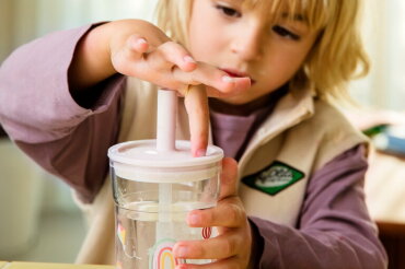 Kinderglas Mepal Mio 250 ml met rietje - Fairy Garden