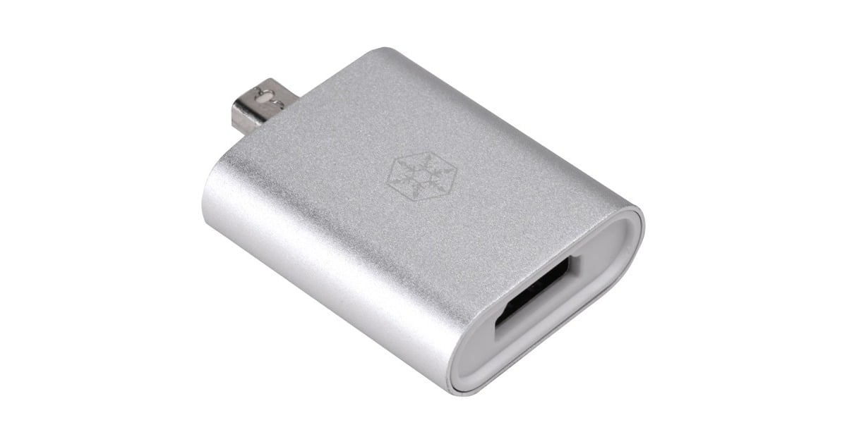 SilverStoneEP11S USB hub adapter  (Aluminium/wit)
