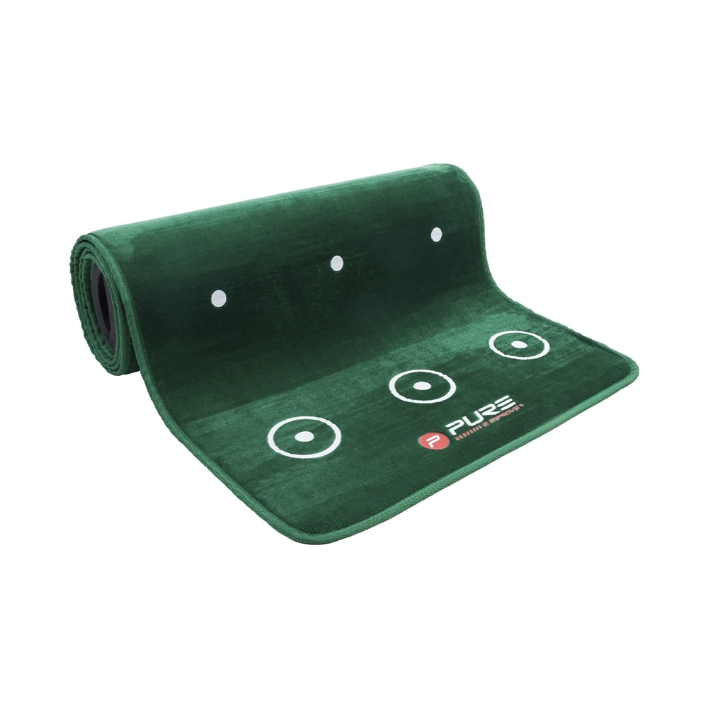 PURE2improve Puttingmatte mit Besen 70 x 335 cm