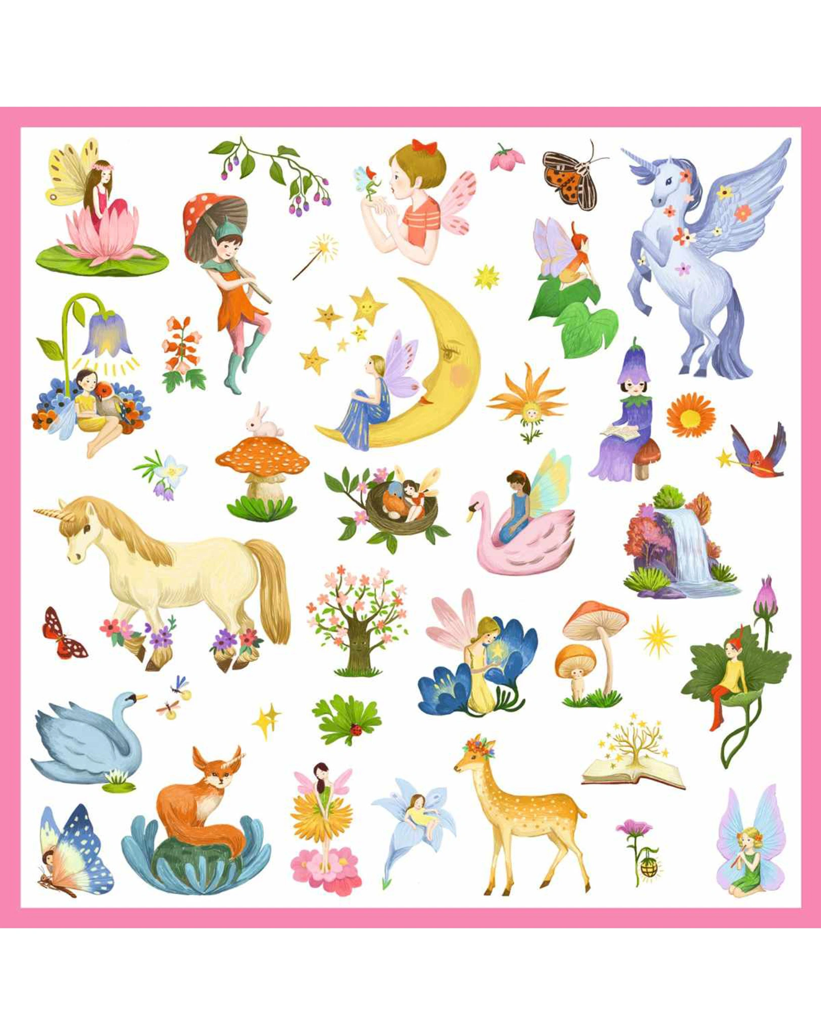 Metallic-Sticker FANTASIE mit 160 Stickern