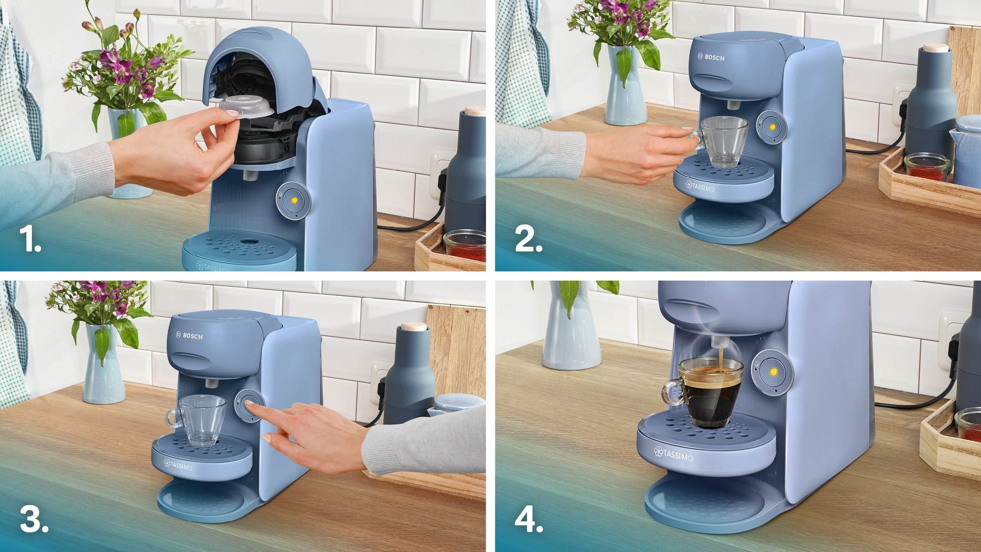 PRODUTO RECONDICIONADO # TASSIMO FINESSE TAS16B5---B Máquina de Café Multibebidas
