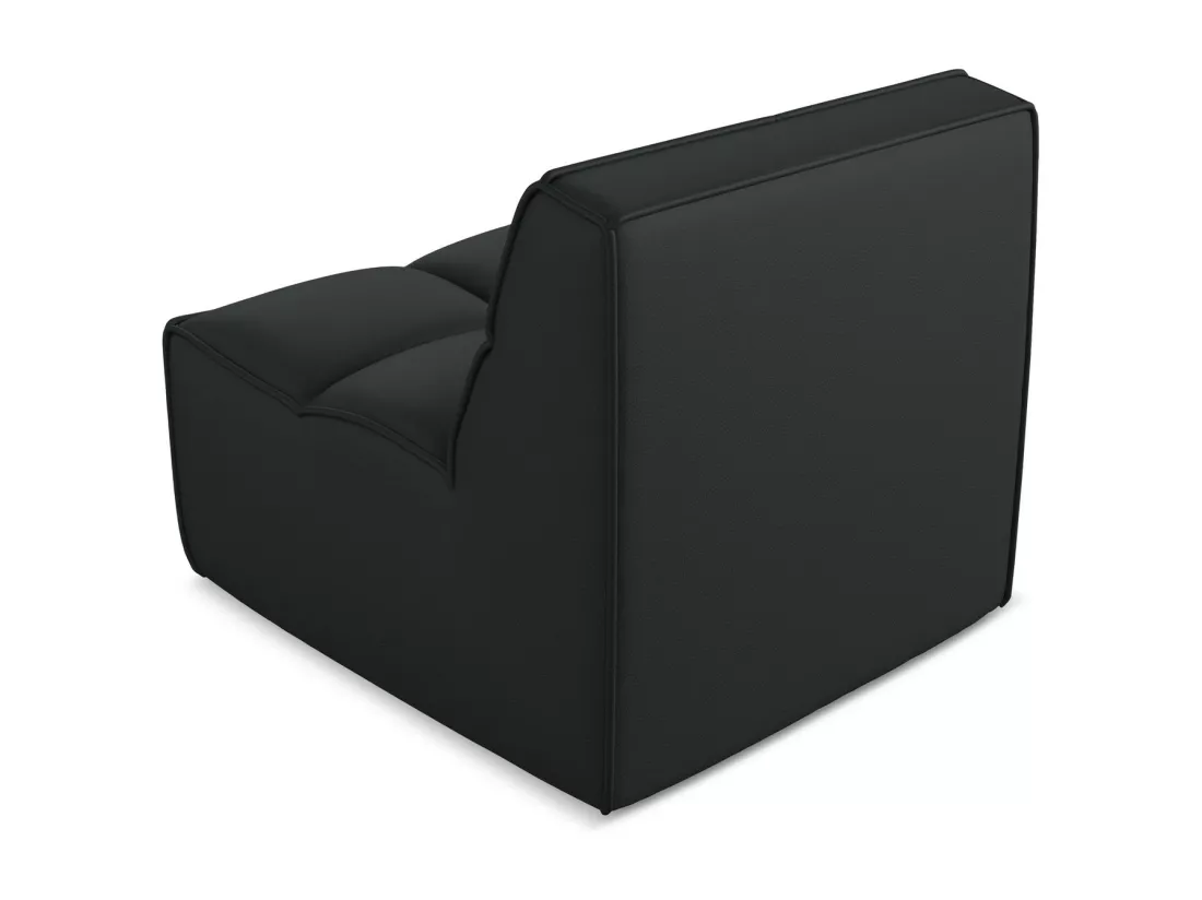 Fauteuil en Cuir artificiel - noir - KALAI