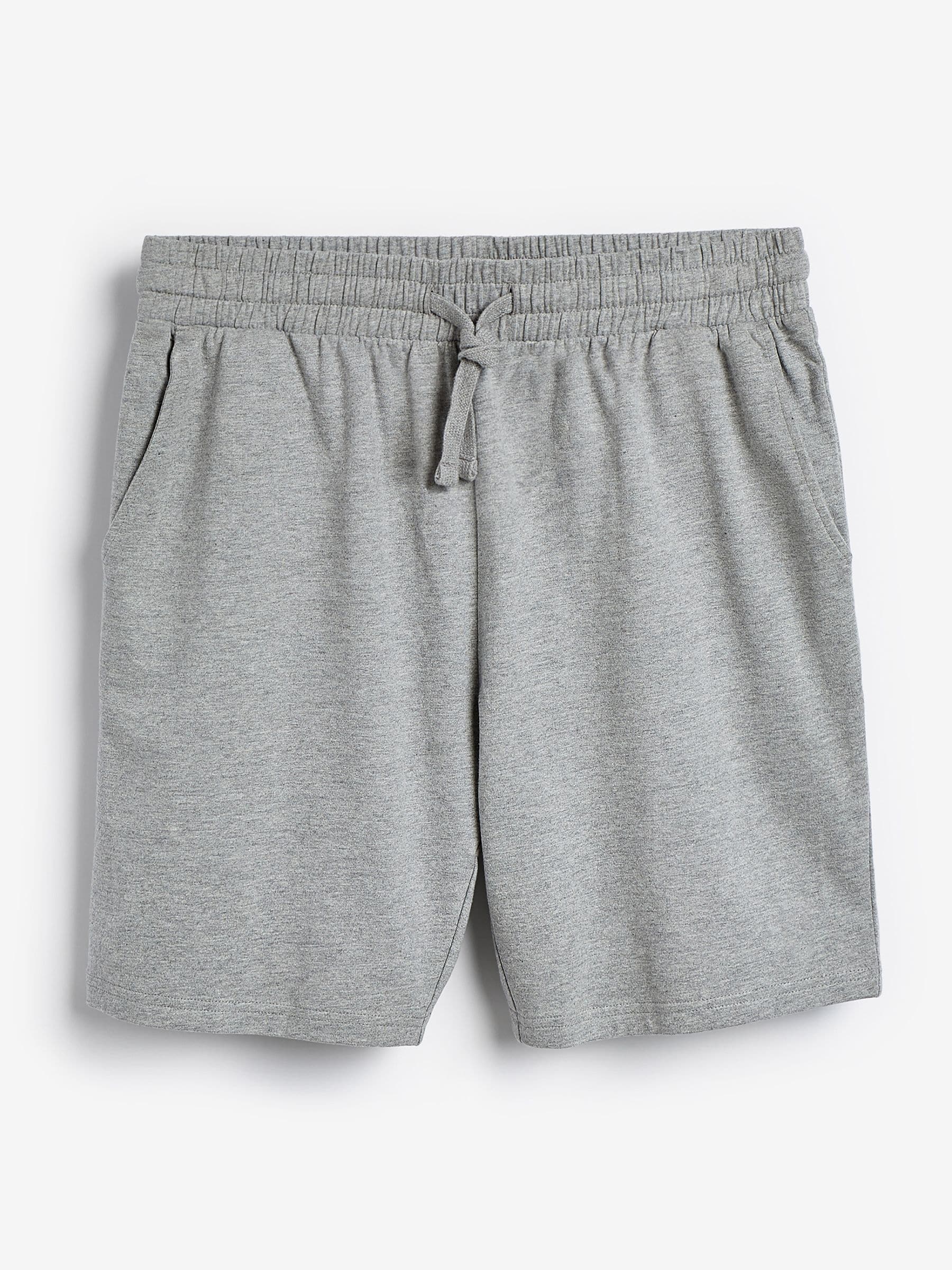 Blauw/grijs - Set van 2 lichtgewicht 100% katoenen joggershorts