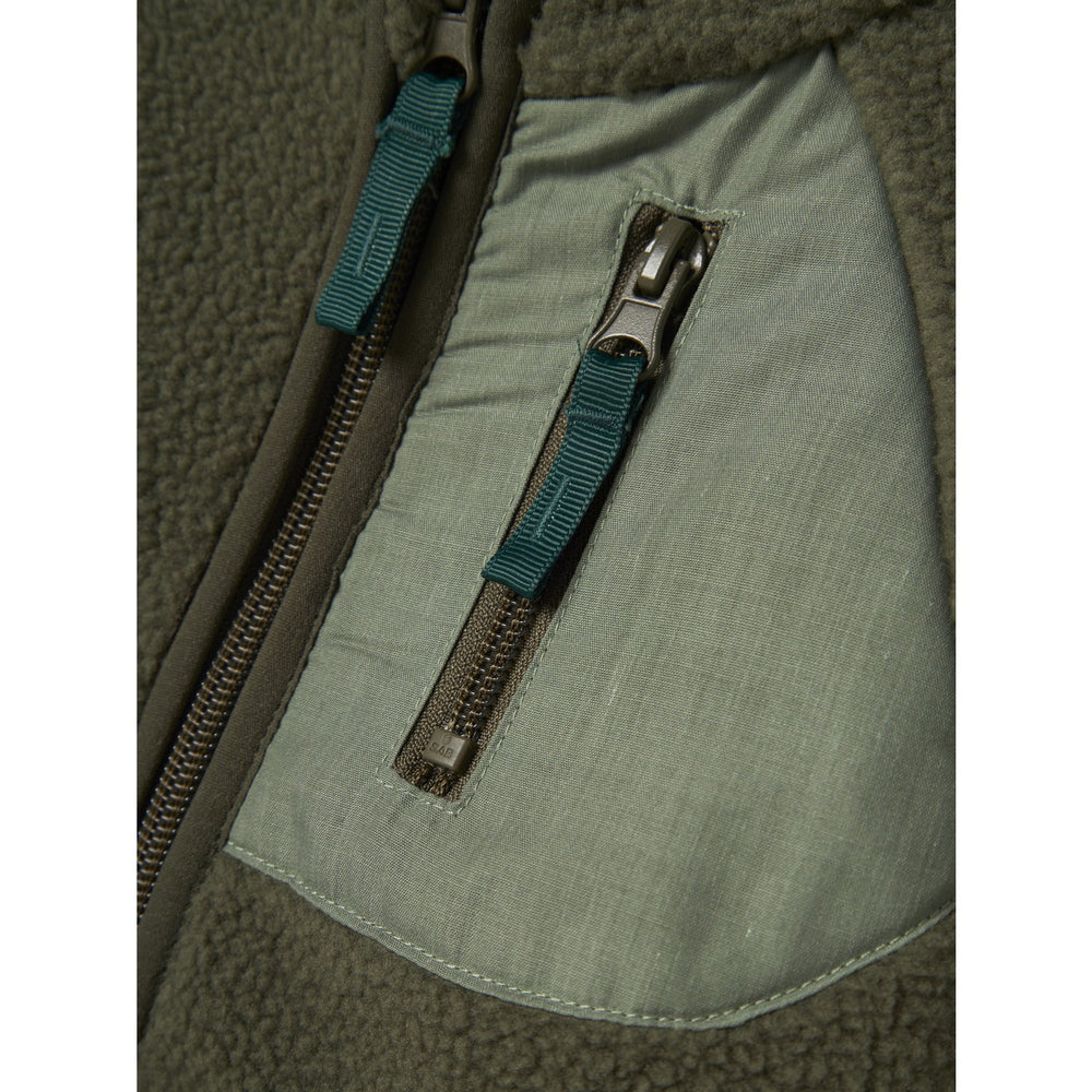Køb Name It Dusty Olive Buster Regular Teddy Cardigan