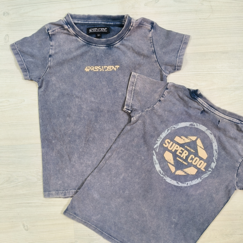 Super cool washed tee - Denim Wash
