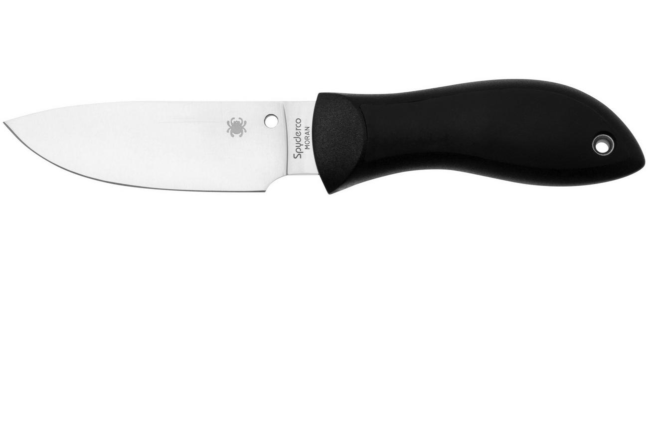 Spyderco Moran Drop Point FB02P Black FRN, vaststaand mes