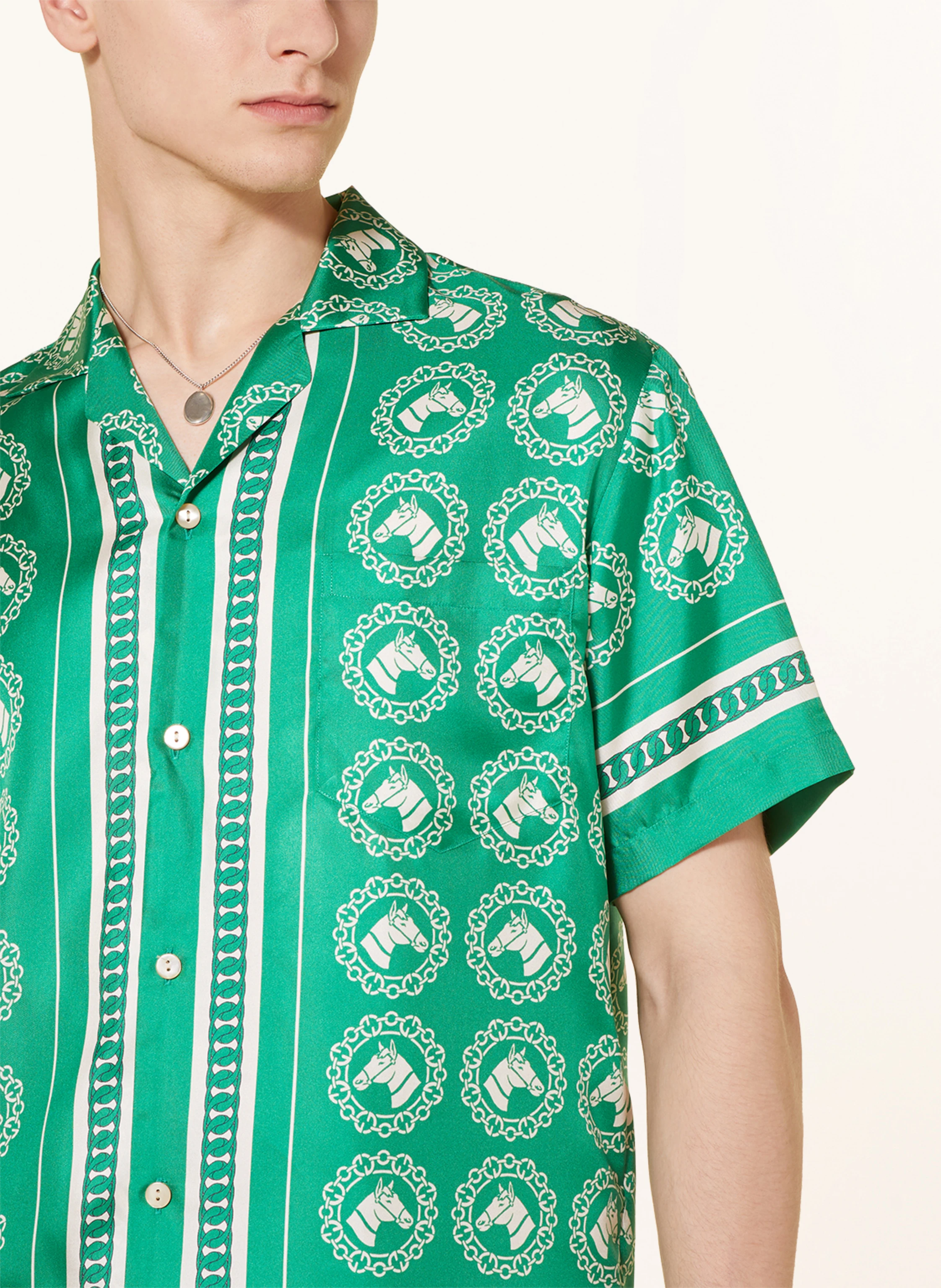 GUCCI Resorthemd Comfort Fit aus Seide