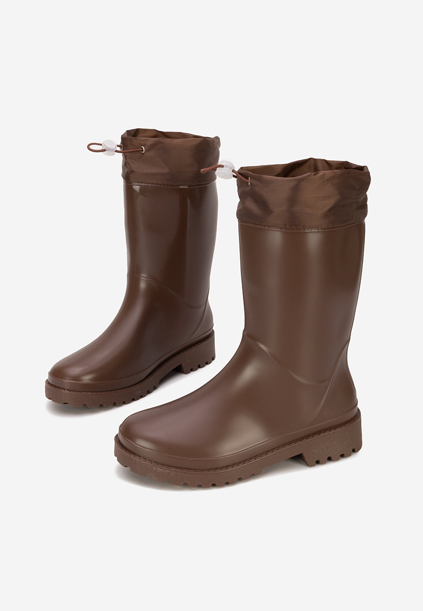 Bottes en caoutchouc brunes Zunaira