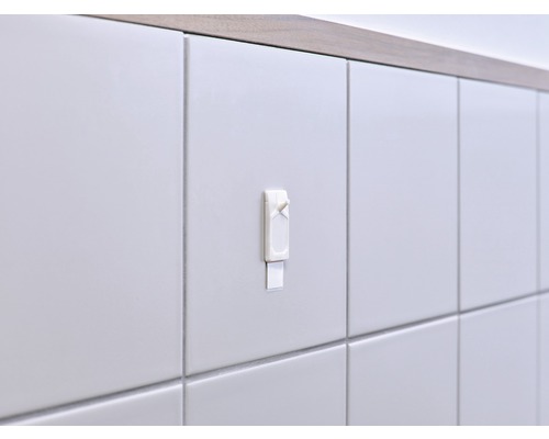 tesa klevende spijker voor tegels, wit, draagvermogen 2 kg, 2 st.
