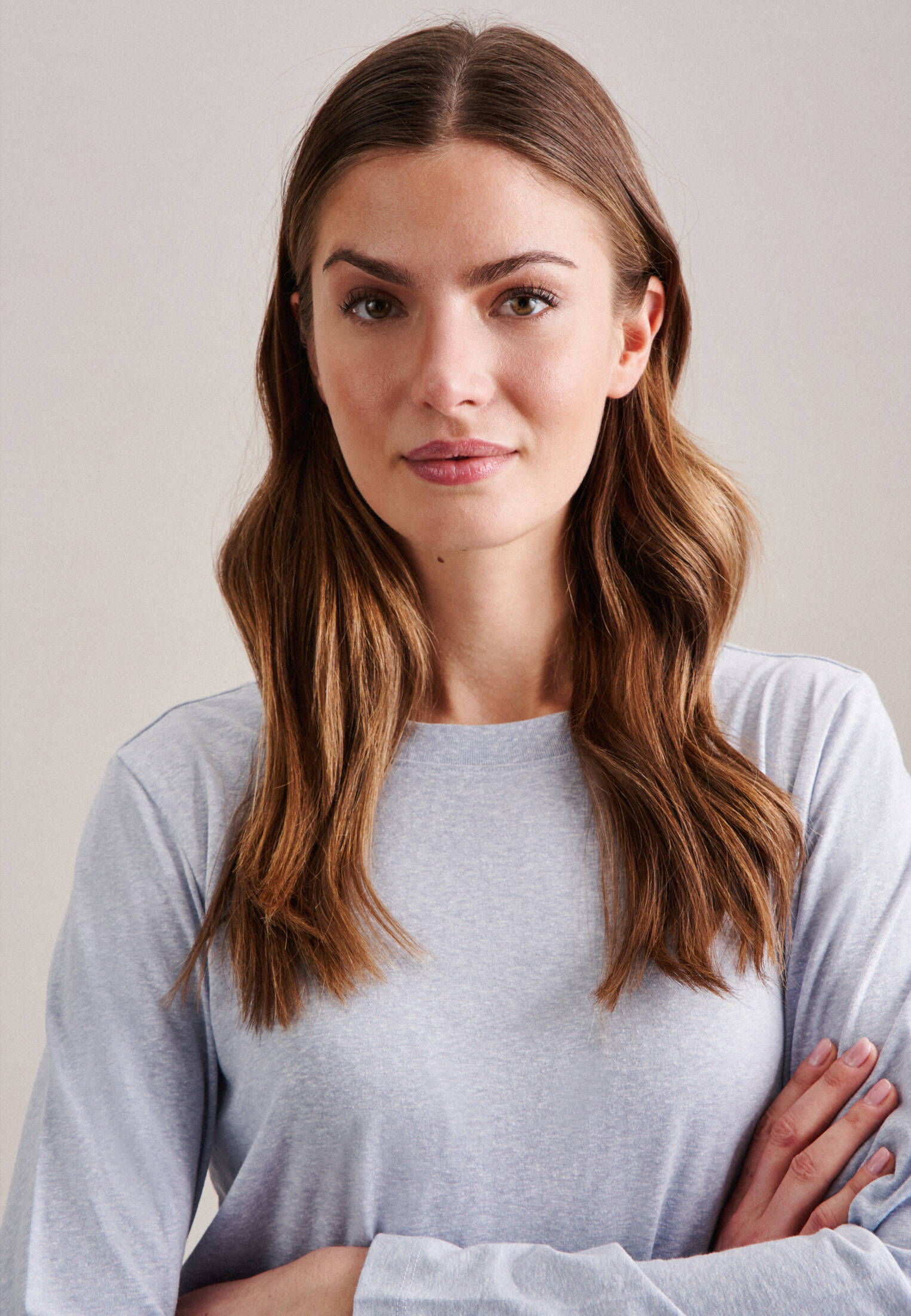 Seidensticker| Damen Pyjama Schwarze Rose