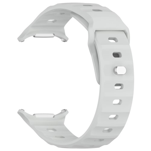 Samsung Galaxy Watch Ultra (47mm) Silikon Armband mit Knopf Verschluss (Gelenkumfang: 170-220mm) - Grau