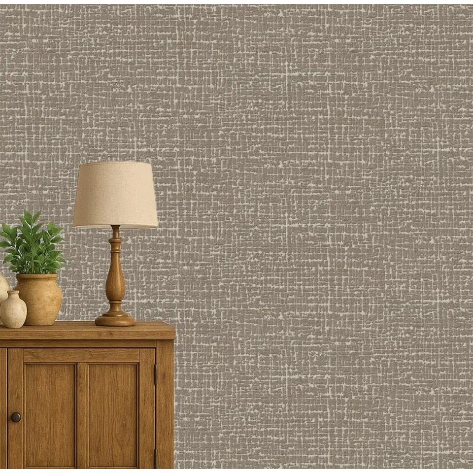 Dutch Wallcoverings Vliesbehang Embellish fabric texture - brons - 10,05m x 53cm