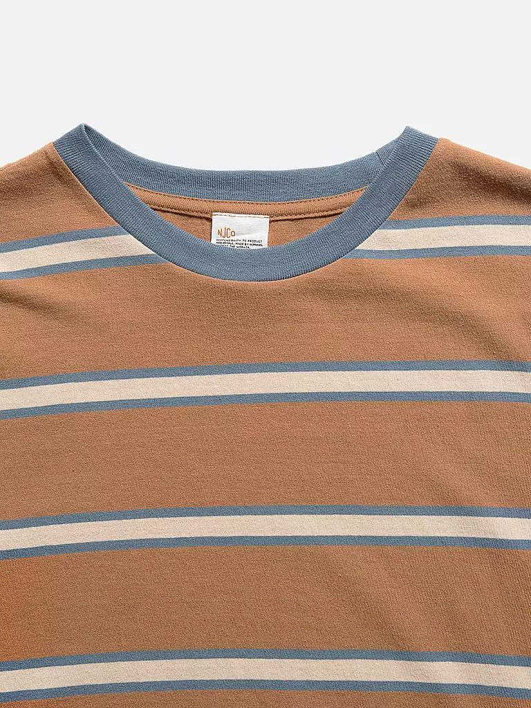 NUDIE JEANS T-Shirt LEFFE camel