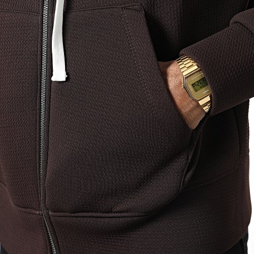 Veste Zippée Capuche UY912 Marron