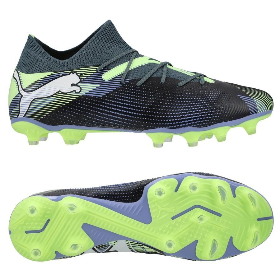 PUMA Future 7 Match FG/AG Lights Out - Gray Skies/Blanc/Fizzy Apple Femme