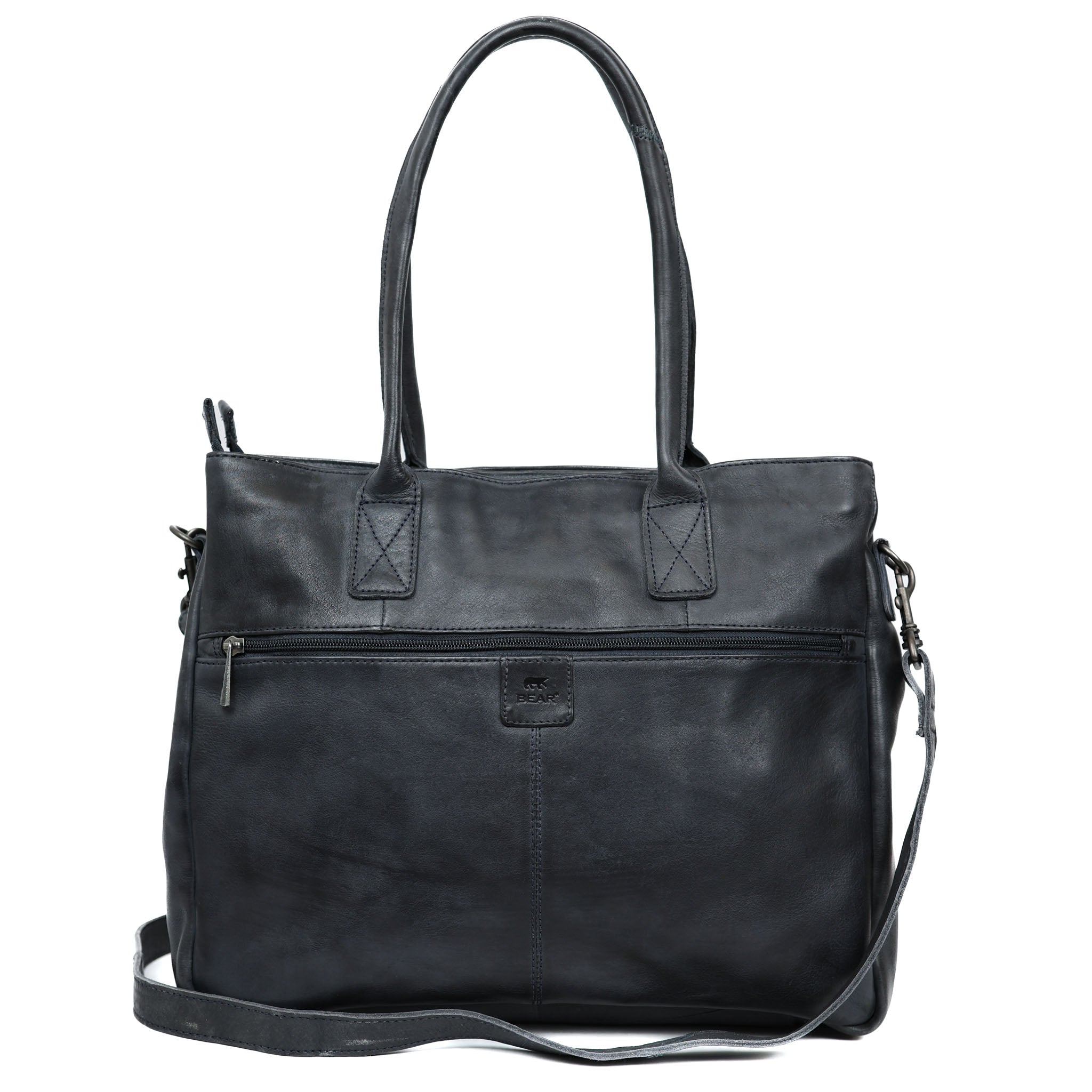 Hand-/schoudertas met laptopvak 'Maeve' donkerblauw Blauw