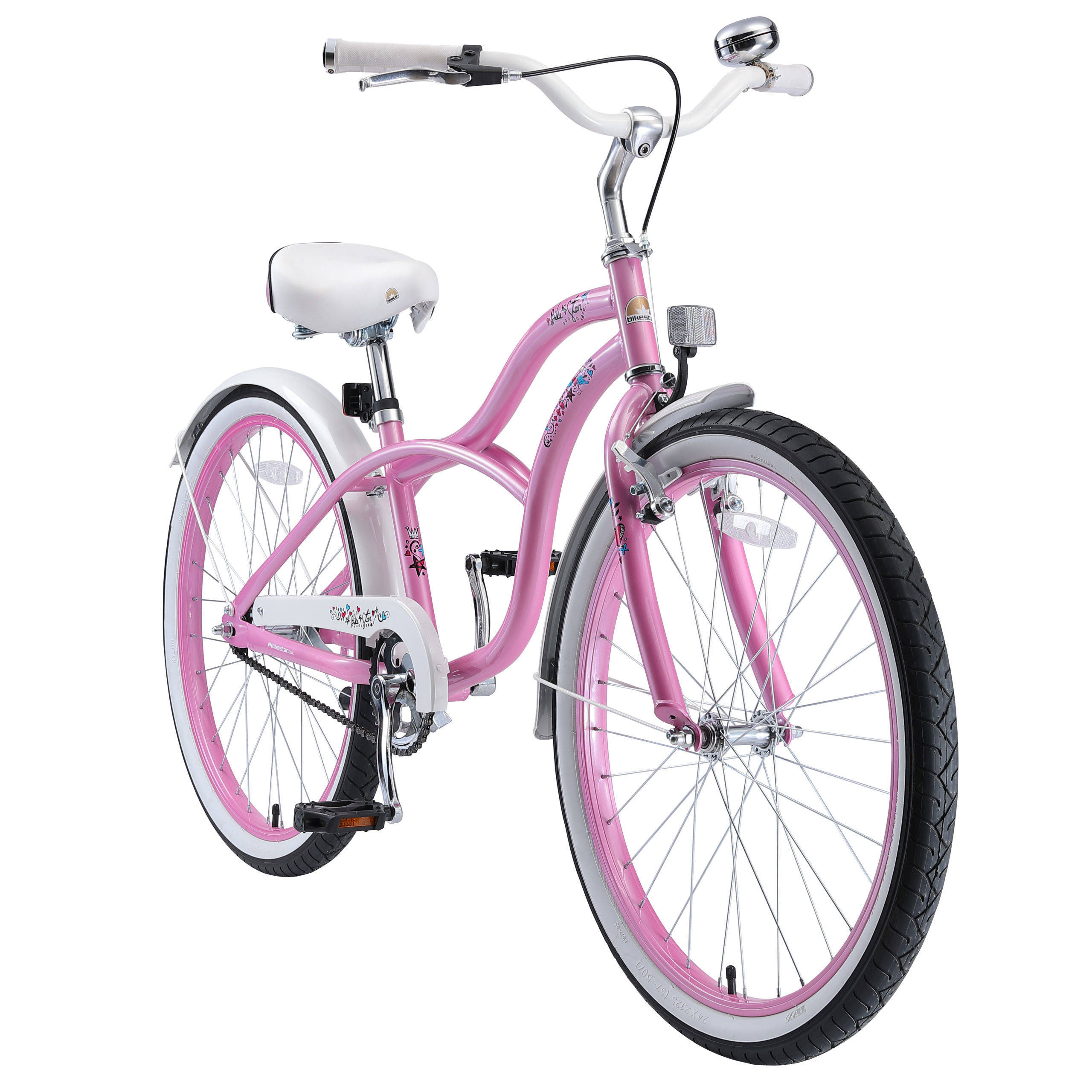 BikeStar Classic kinderfiets 24 inch roze