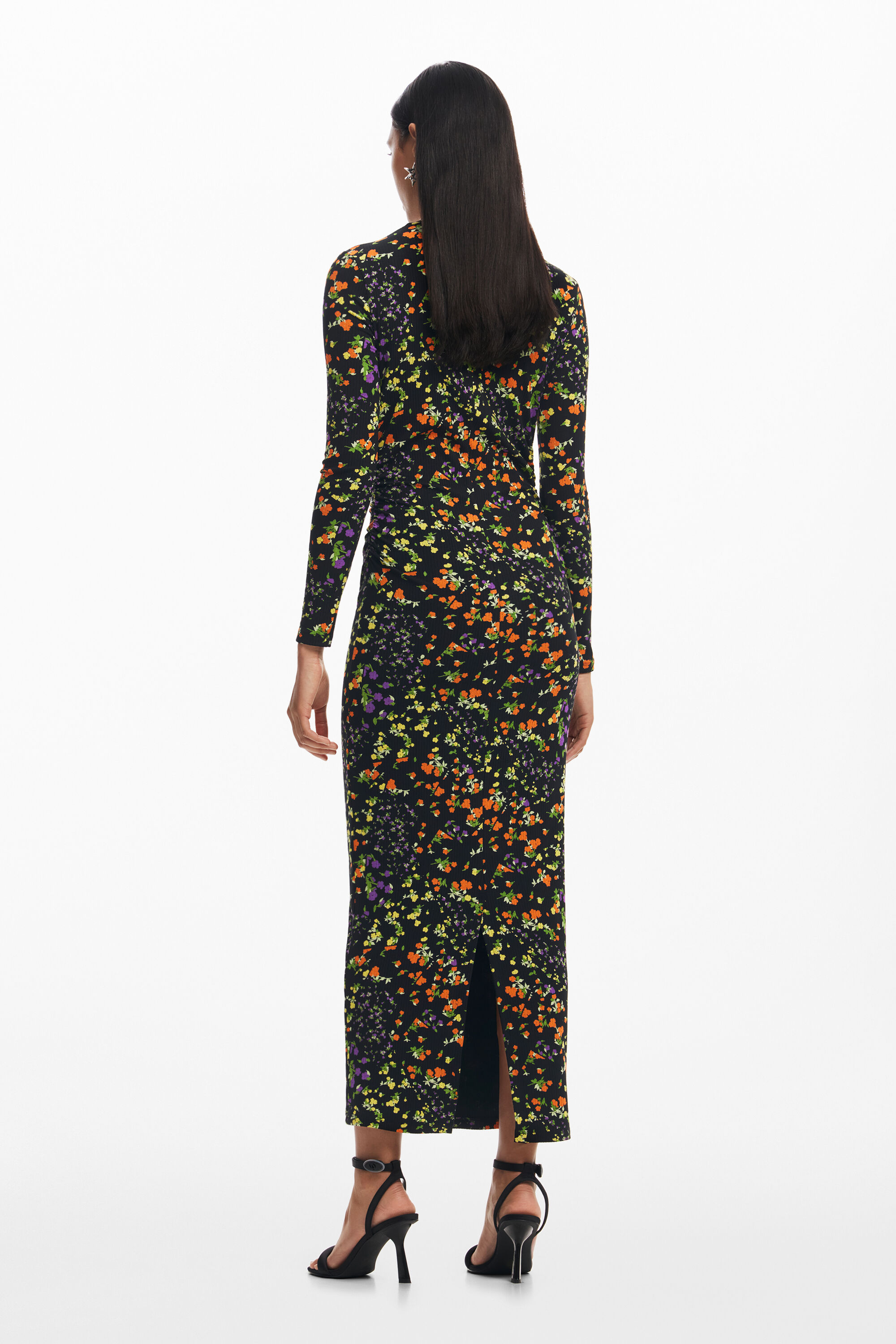 Vestido slim flores