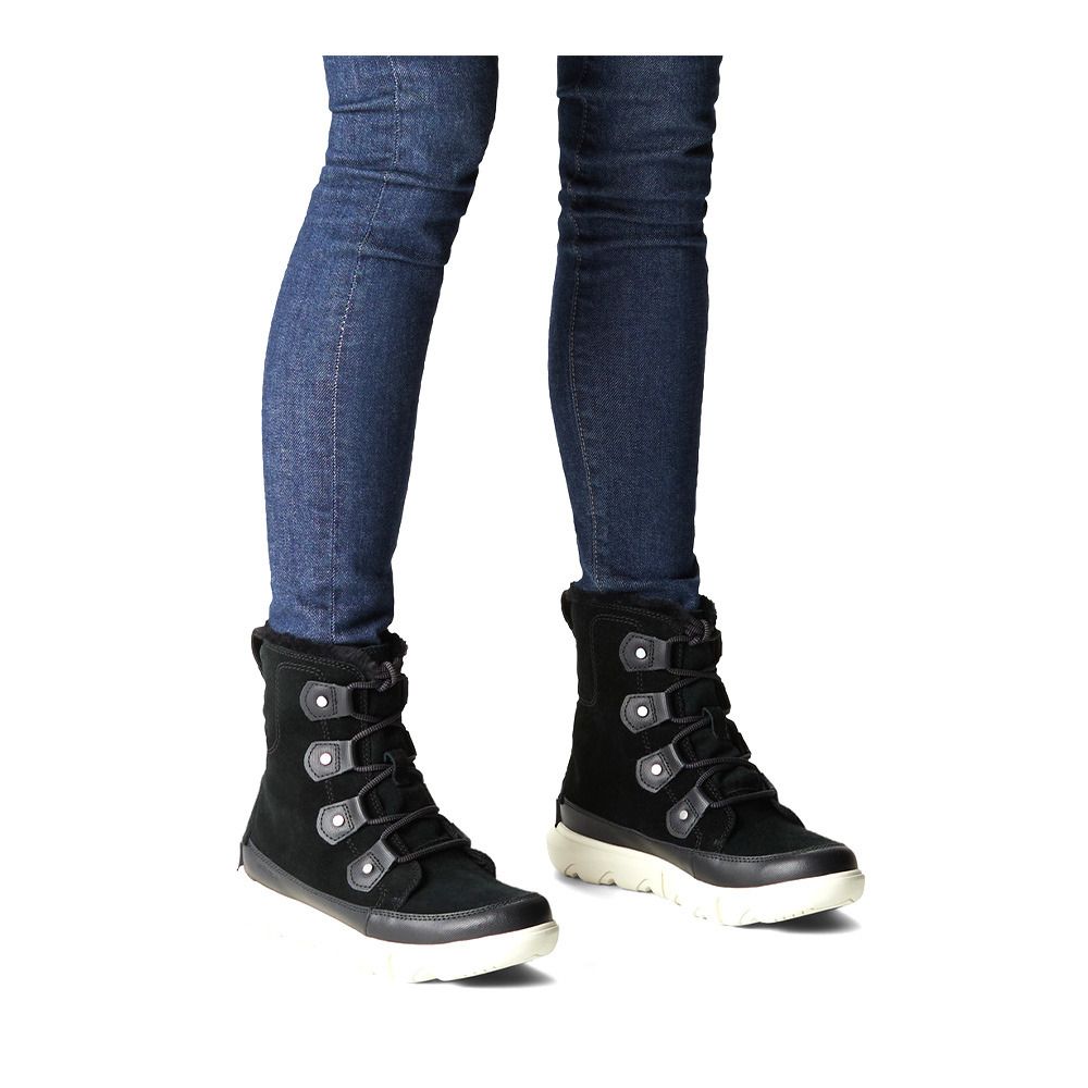 Sorel EXPLORER II JOAN WP - Après-ski Femme black/fawn
