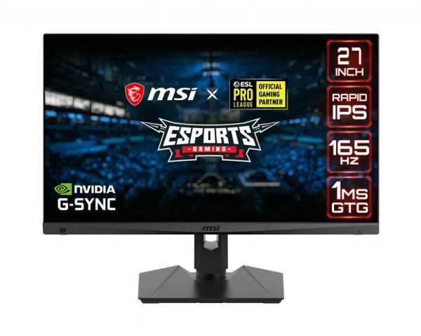 [OUTLET] - MSI Optix MAG274QRFDE-QD 69 cm (27 Zoll), LED, Rapid IPS-Panel, WQHD, 165Hz, 1ms, NVIDIA G-Sync Compatible, DisplayPort, 2x HDMI