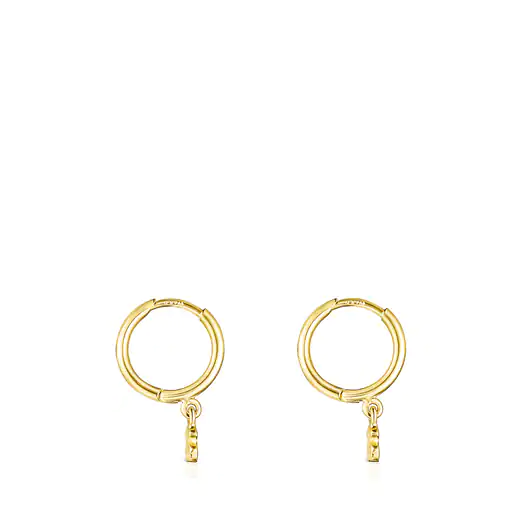 Brincos Cool Joy com banho de ouro 18k sobre prata.