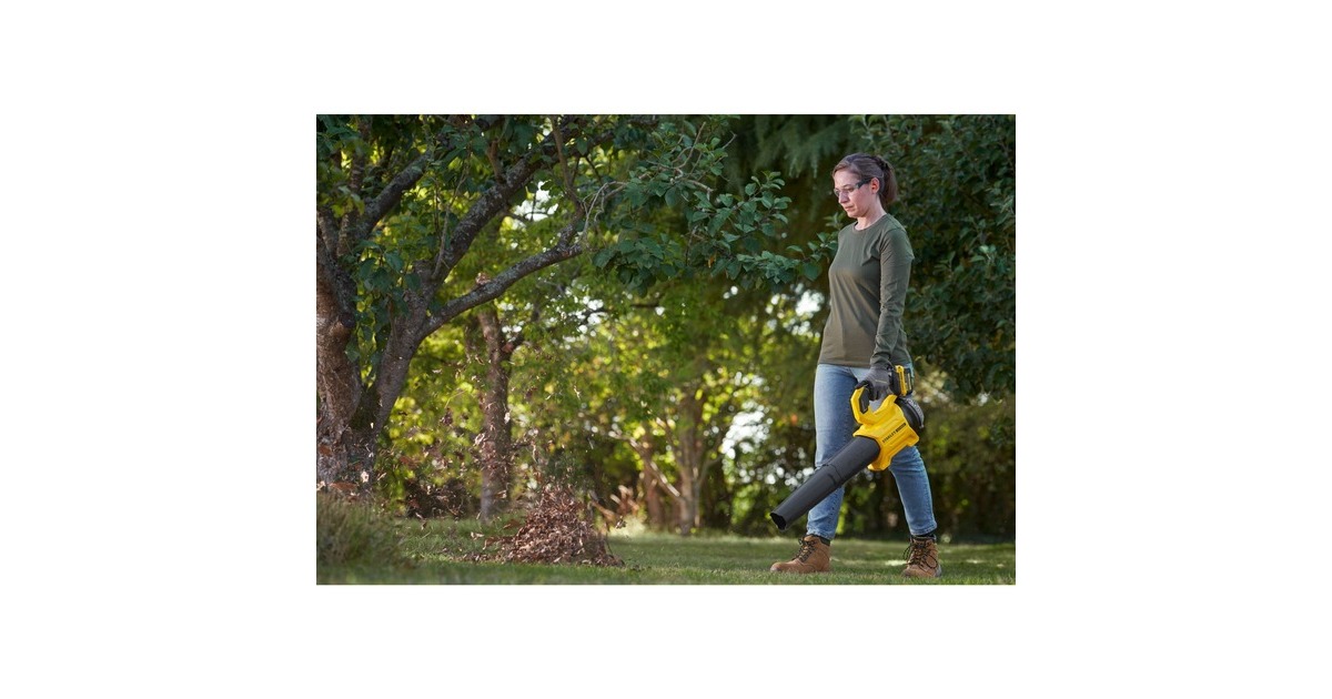 Stanley18V STANLEY® FATMAX® V20 borstelloze blazer bladblazer  (Geel/zwart, 4.0Ah, accu en oplader inbegrepen)