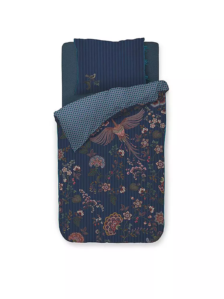 PIP STUDIO Perkal Bettwäsche BUENAS NOCHES 70x90cm/140x200cm Dark Blue dunkelblau