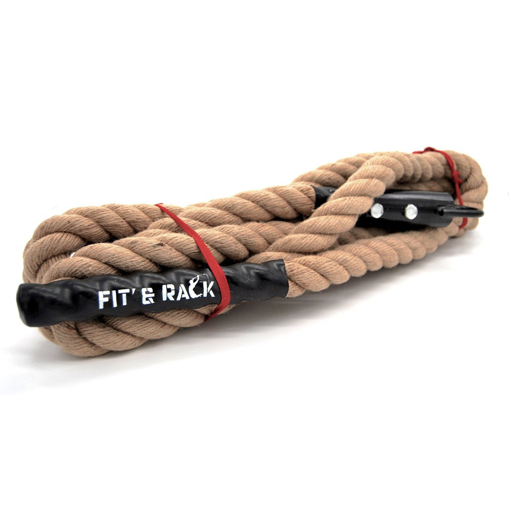 FIT AND RACK Corde à Grimper Climbing Rope - 4,80 m