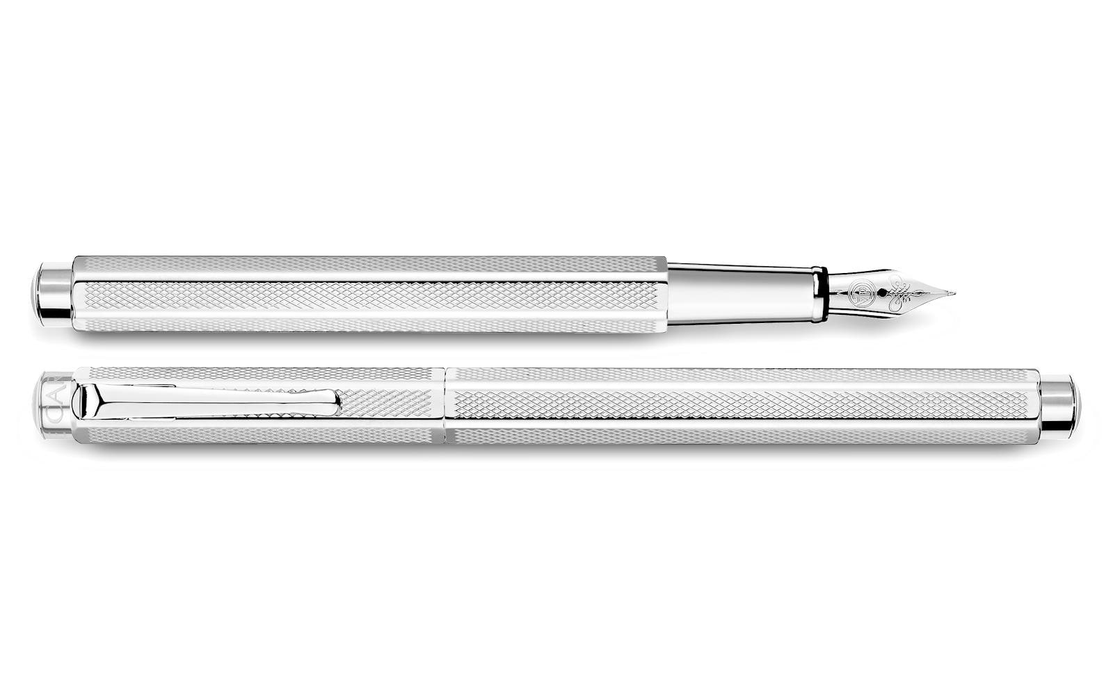 Füllfederhalter Ecridor Retro Medium (M), Silber<br>Nachfüllbarer Fülli