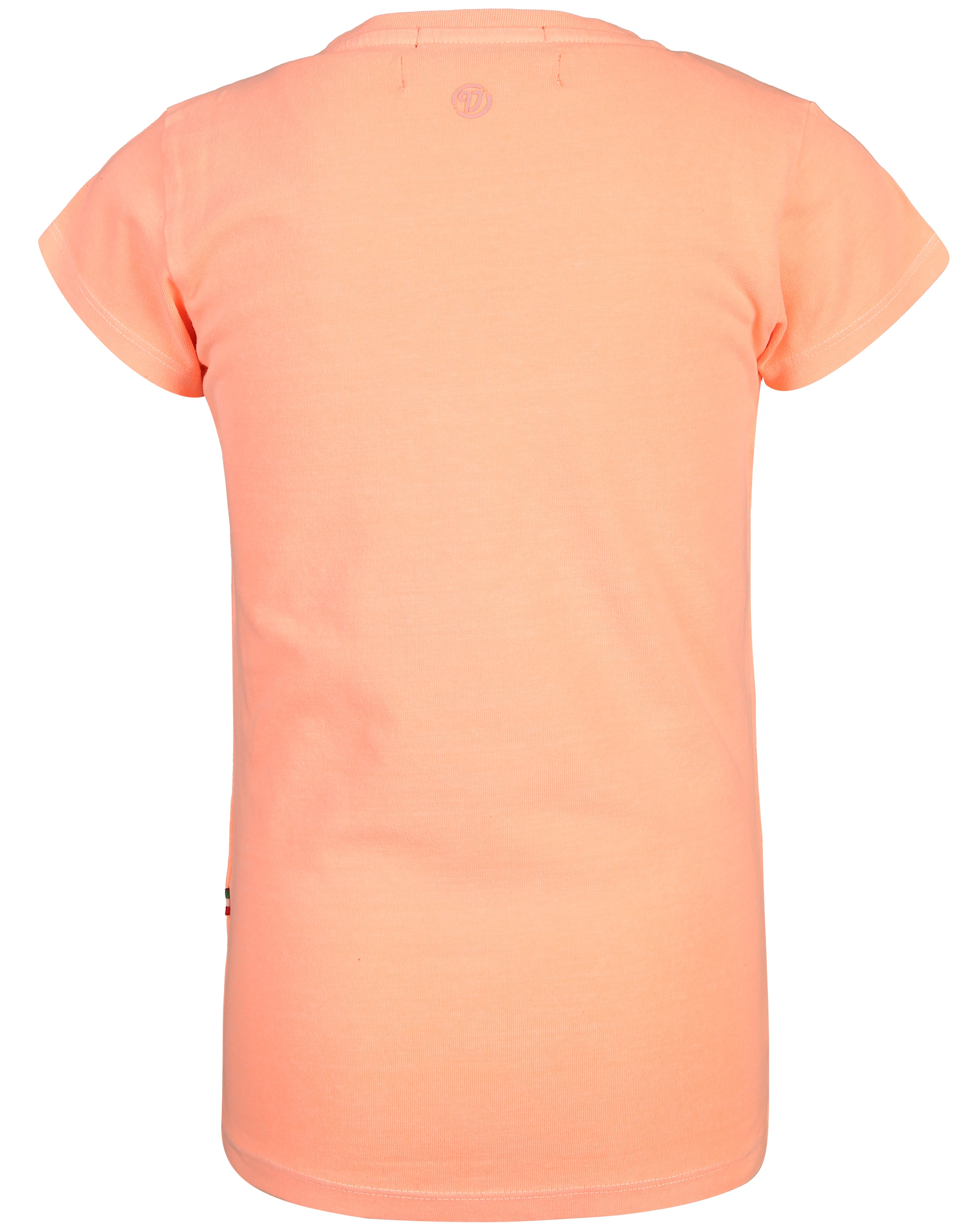T-Shirt LOGO PRINT in soft neon peach